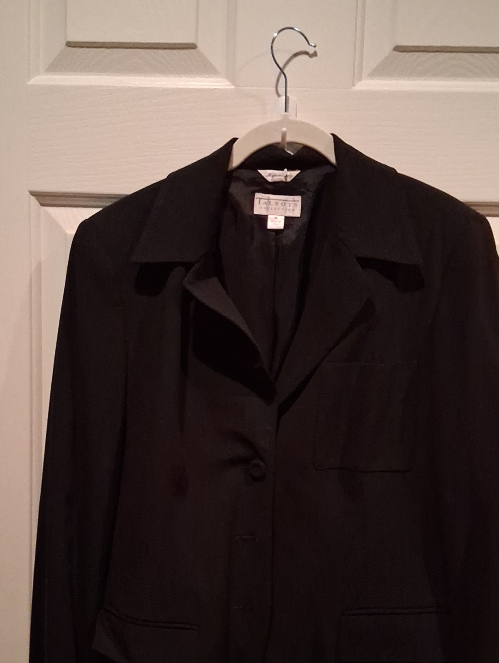 Talbots ♟️Black Women's 3 Button Blazer 🧥 Jacket